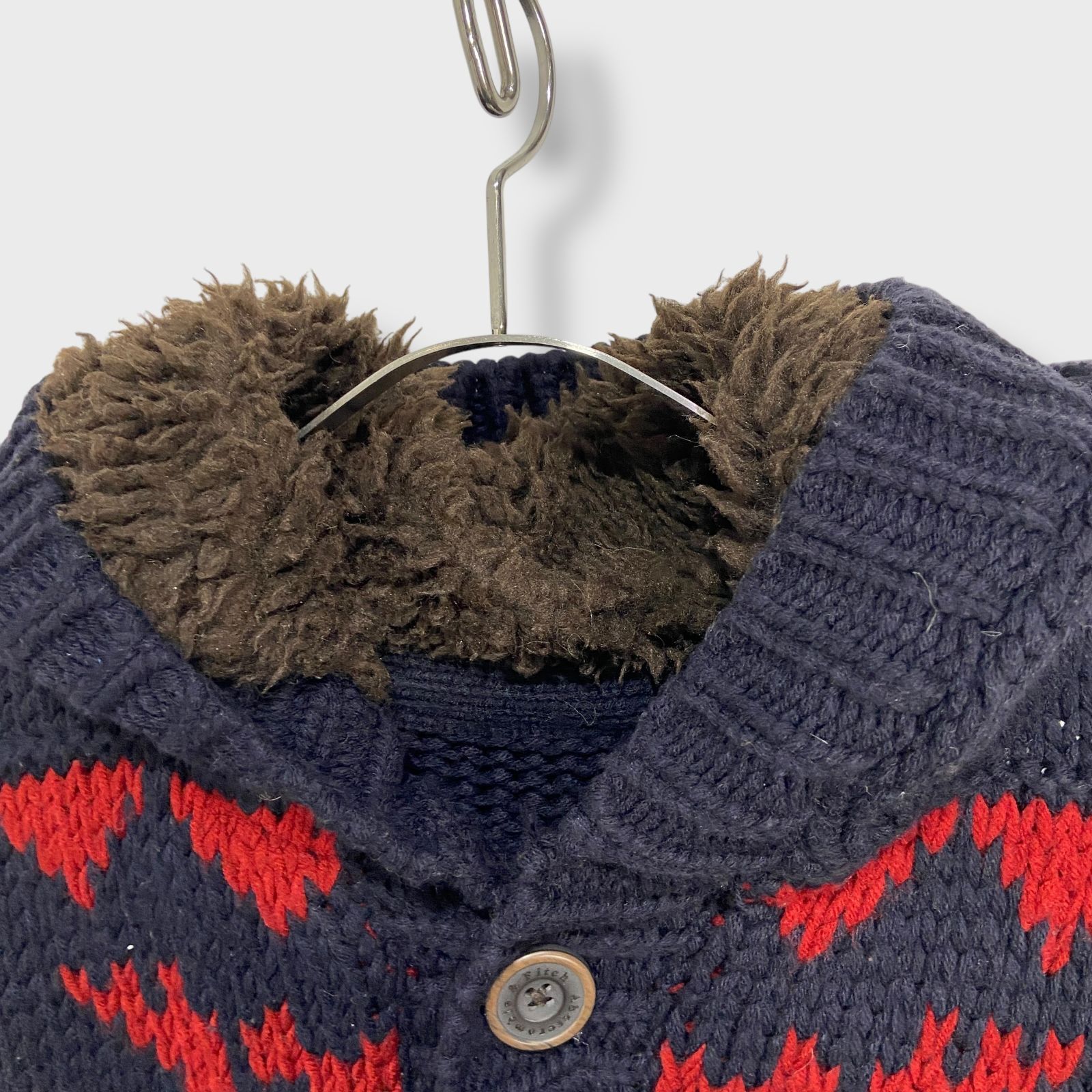 ☆Abercrombie＆Fitch☆アバクロ☆カウチンニットパーカー☆フードボア 