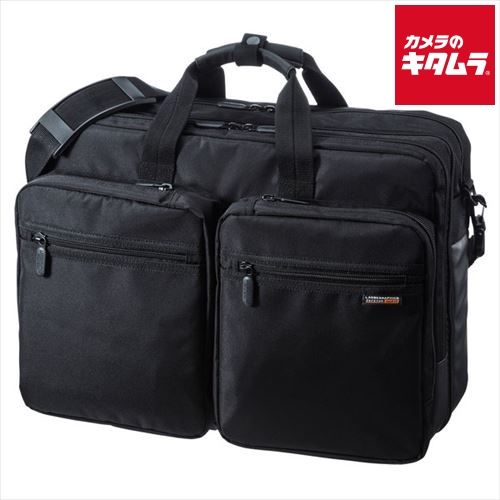 サンワサプライ BAG-3WAY22BK 3WAYビジネスバッグ 出張用 大型