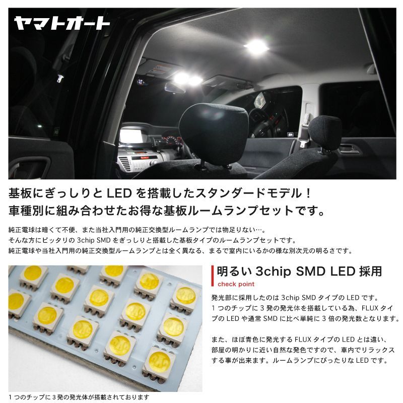 車検対応 ステラカスタム 後期 スバル LED ルームランプ セット LA100F LA110F 216発 6点 室内灯 カスタム パーツ アクセサリ  車中泊 キャンプ 【安心の車検対応】