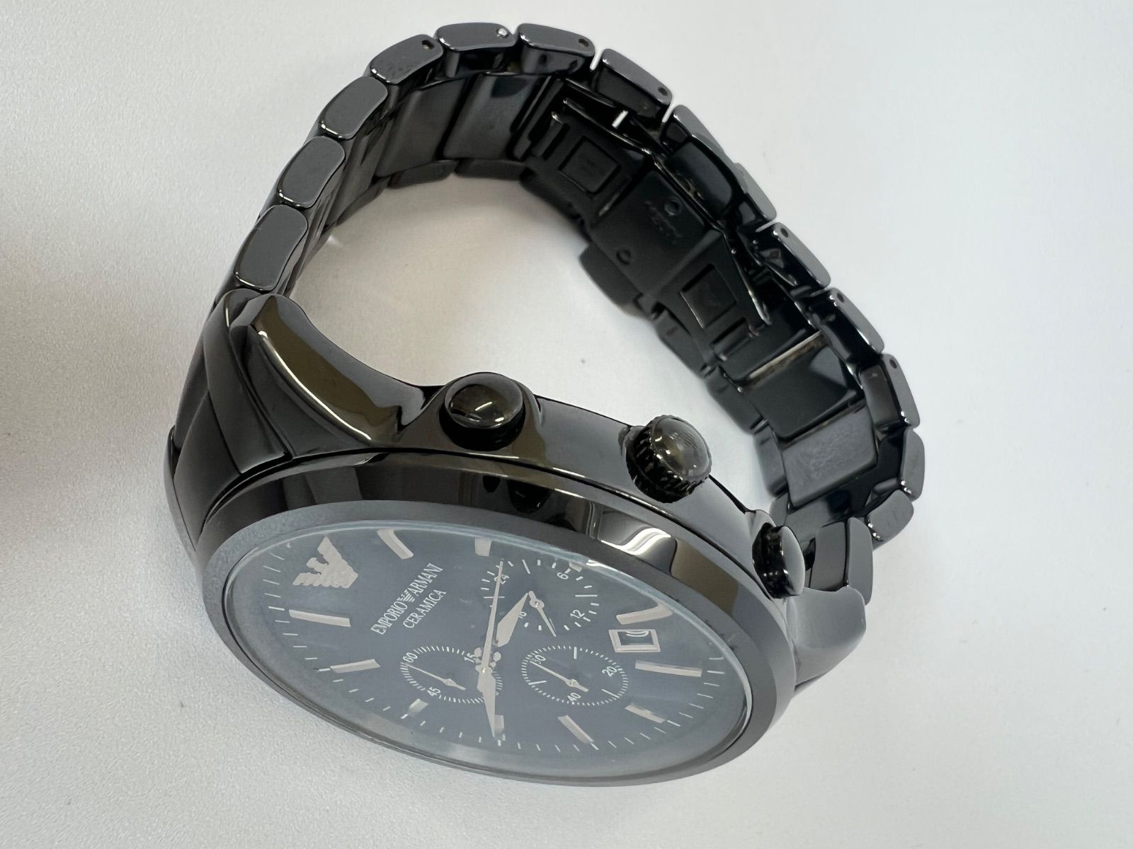 EMPORIO ARMANI エンポリオアルマーニ セラミカ 腕時計 稼動品 【公式 