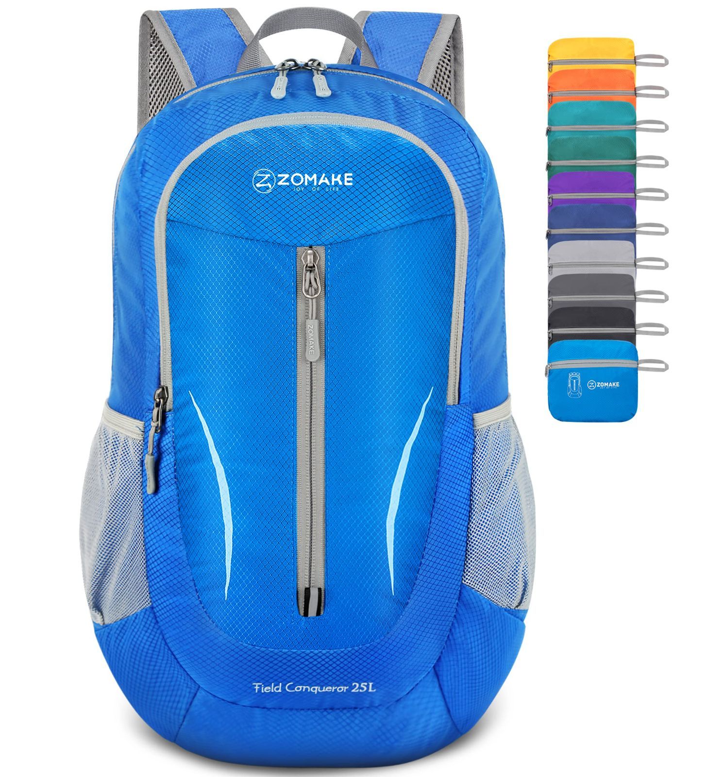 【在庫処分】[ZOMAKE] アウトドアバック 折りたたみリュック 防水 25L 小型 超軽量 バックパック アタックザック デイパック 登山用 キャンプ 旅行 スポーツ ランニング 自転車 ジム 通学 通勤 