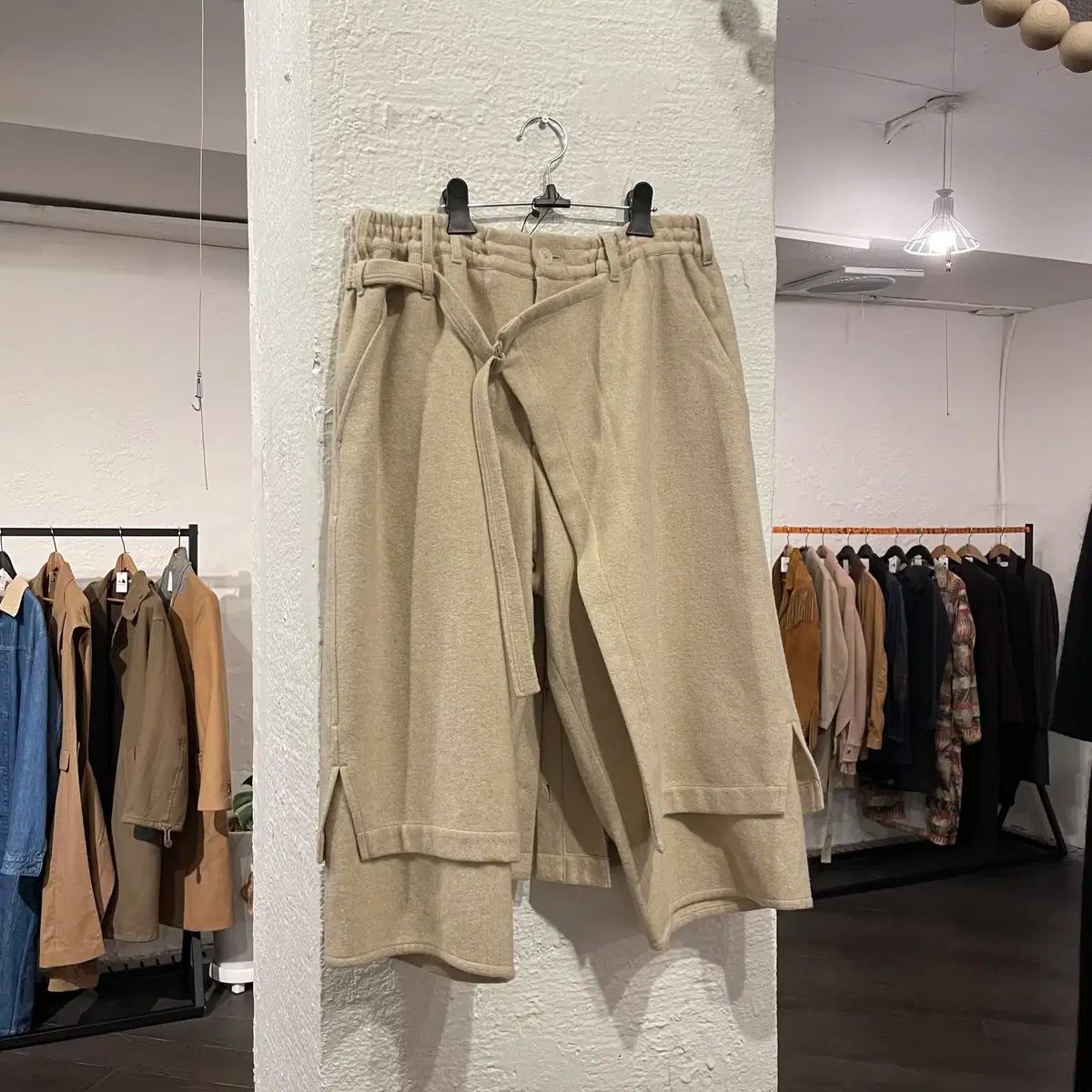 【雷市場（ポンジャン）商品韓国直送】Yohji Yamamoto(ヨウジ ヤマモト) 地面 y ラップ スカート パンツ