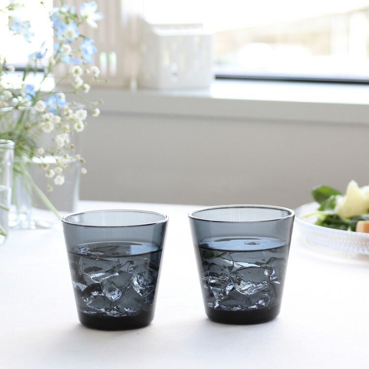 0410【廃番】イッタラ　カルティオ　ボウル　ダークグレー2客セット 0410【廃番】イッタラ カルティオ ボウル ダークグレー2客セット