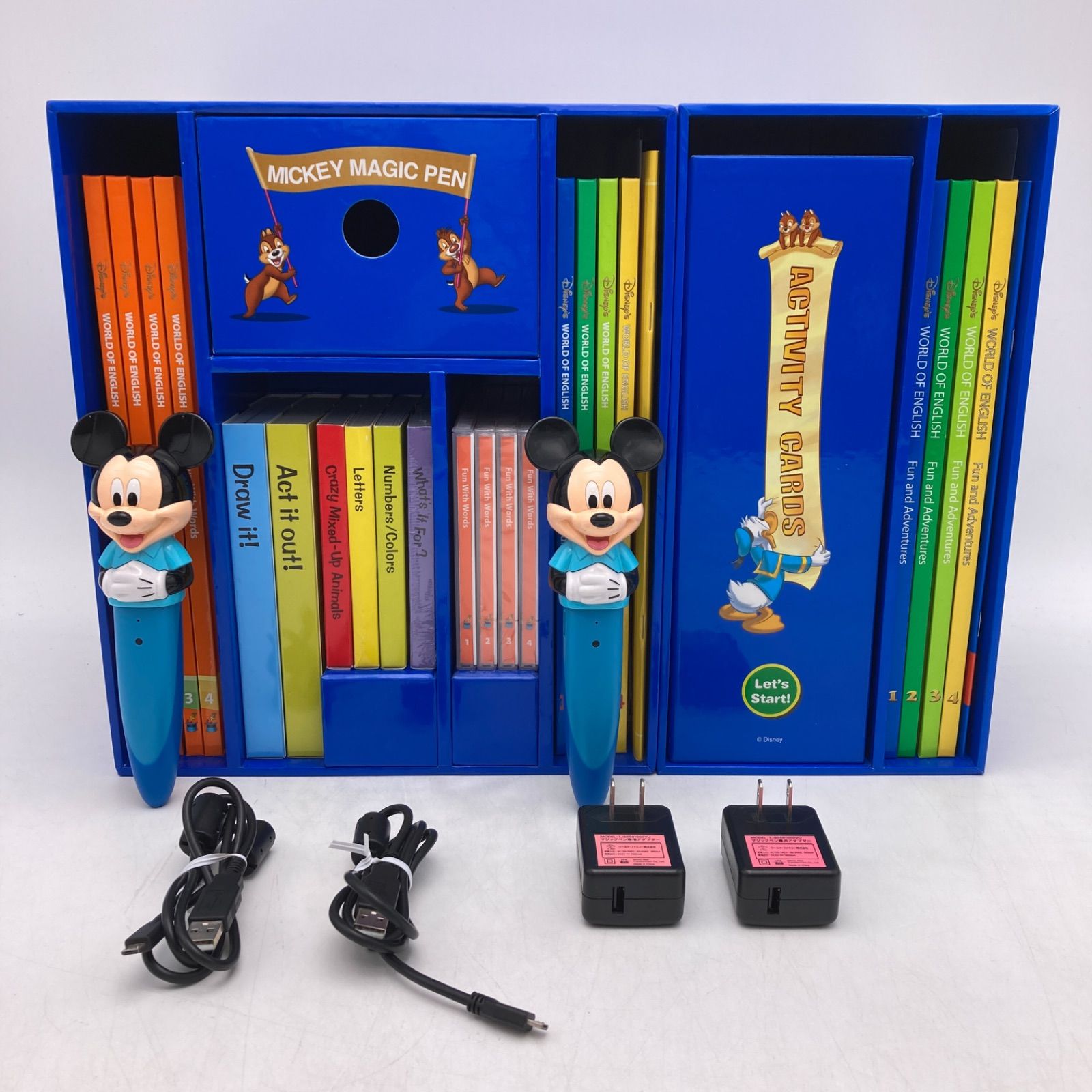 2018年購入 ミッキーマジックペンセット＆アドベンチャーセット ディズニー英語システム DWE Disney ワールドファミリー 中古  1001523 - メルカリ