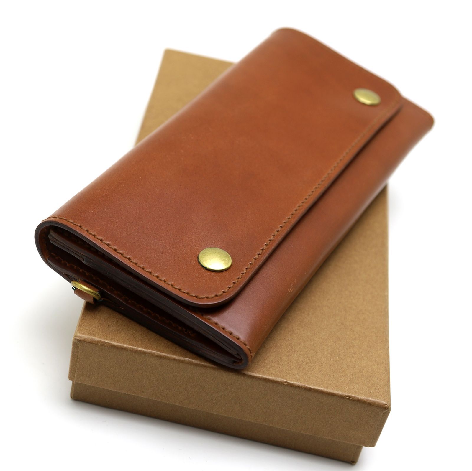 ARTS&CRAFTS Wホックロングウォレット シェルコードバン