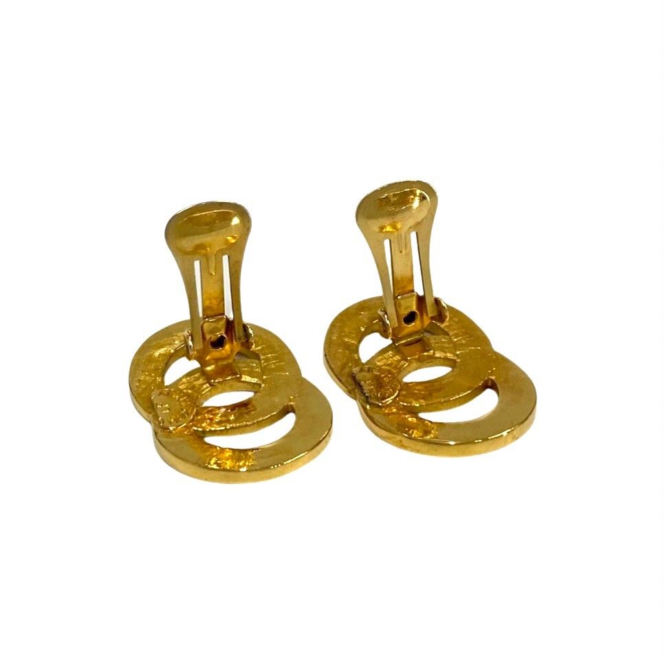 極 美品 希少品 CELINE セリーヌ ヴィンテージ サークルロゴ 2連  