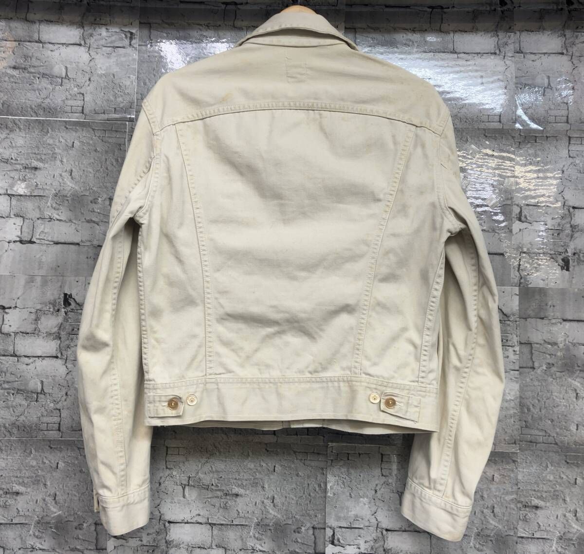 Vintage Lee リー 100-J WESTERNER Jacket ウェスターナー ジャケット トラッカージャケット ベージュ