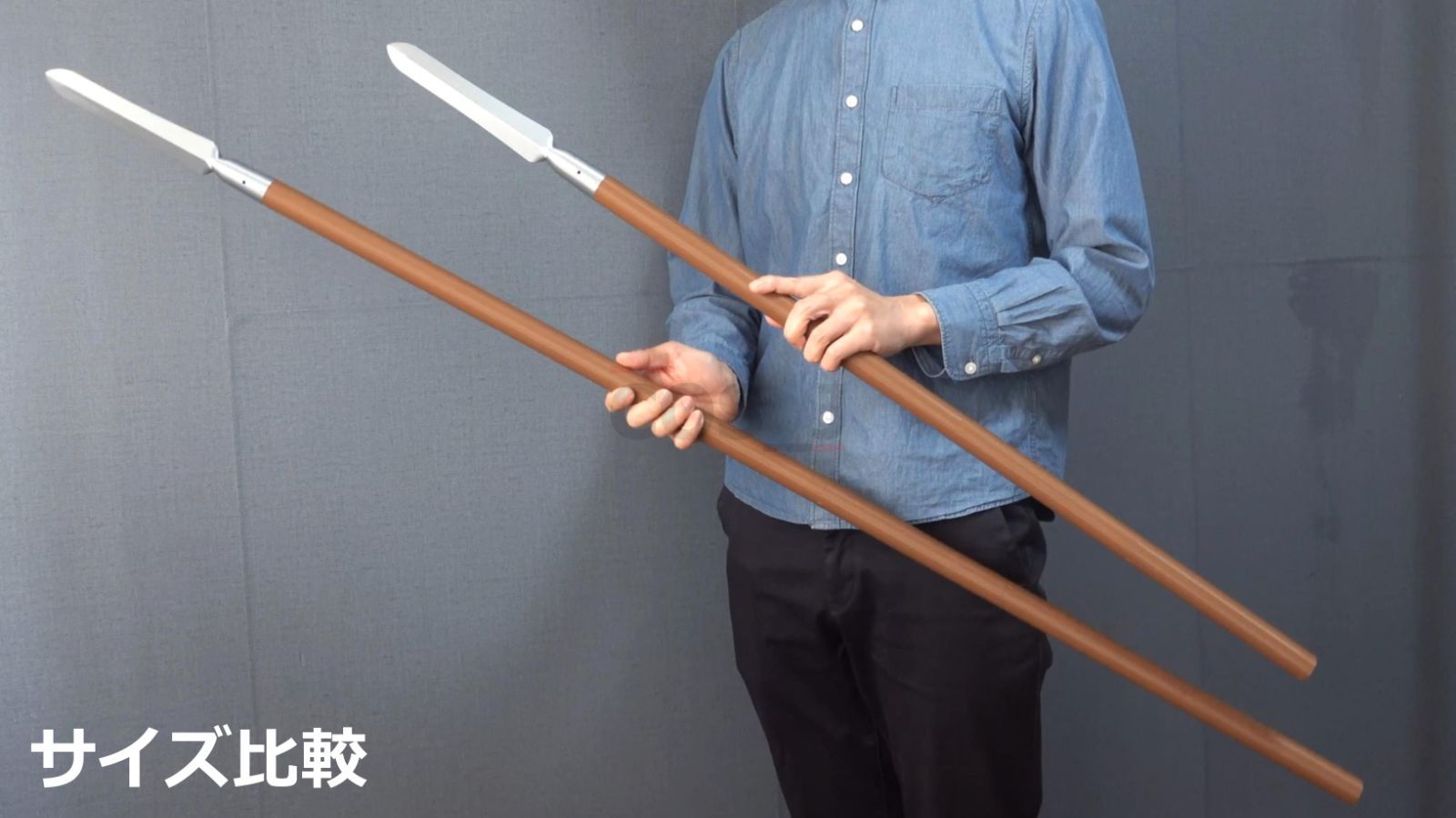 コスプレ小道具/潮江文次郎風/忍たま/144cmロングサイズ/袋槍