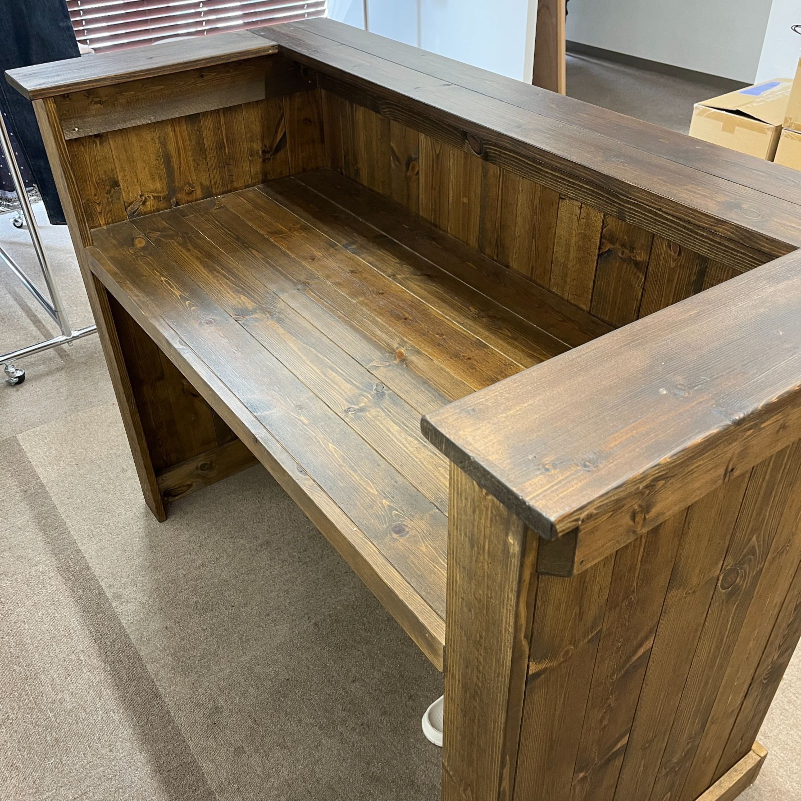 木製 レジ台 レジカウンター ショップカウンター 美容室 サロン受付