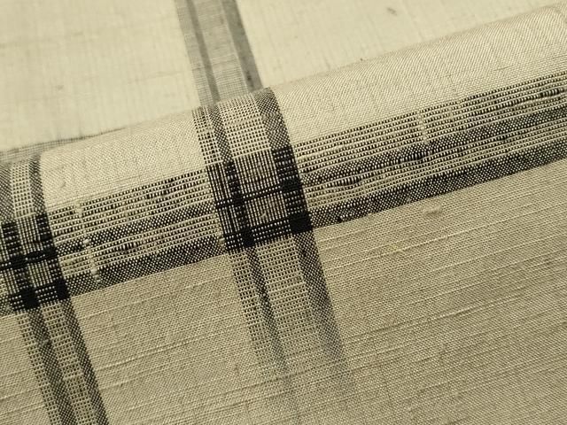 平和屋着物□上質な紬 格子柄 正絹 逸品 CAAP0484in - メルカリ 