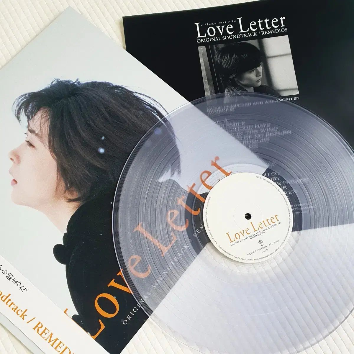 Love Letter OST クリア 透明 LP ビニール_ラブレター