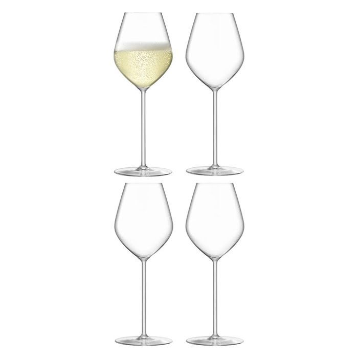 LSA BOROUGH ボロー Champagne Tulip Glass チューリップグラス G1620-10-301 285ml×4個セット  / エルエスエー シャンパン ガラス