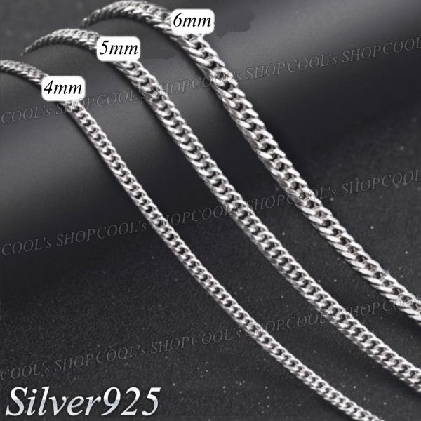 5mm 51cm 6面ダブル silver925 喜平 ネックレス シルバー