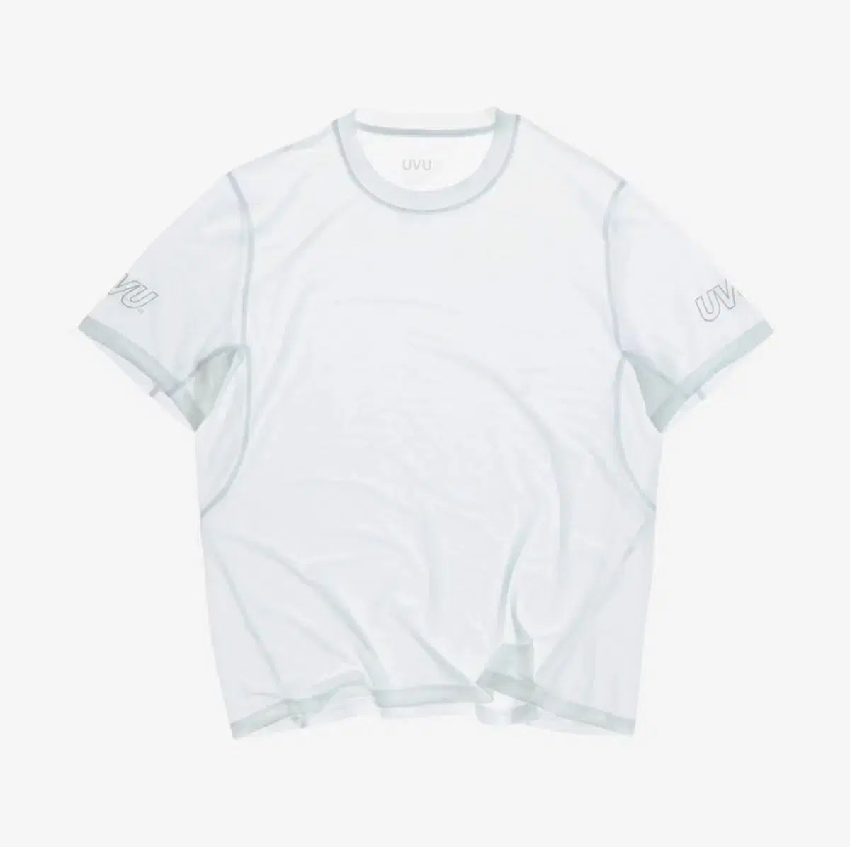 UVU ショートスリーブ ランニング トップス white L size