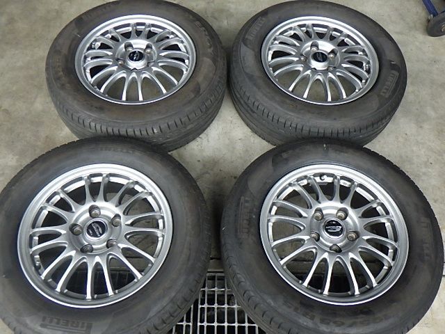 231-671 MANARAY アルミホイール＆ラジアルタイヤ 195 65R15 ４本セット