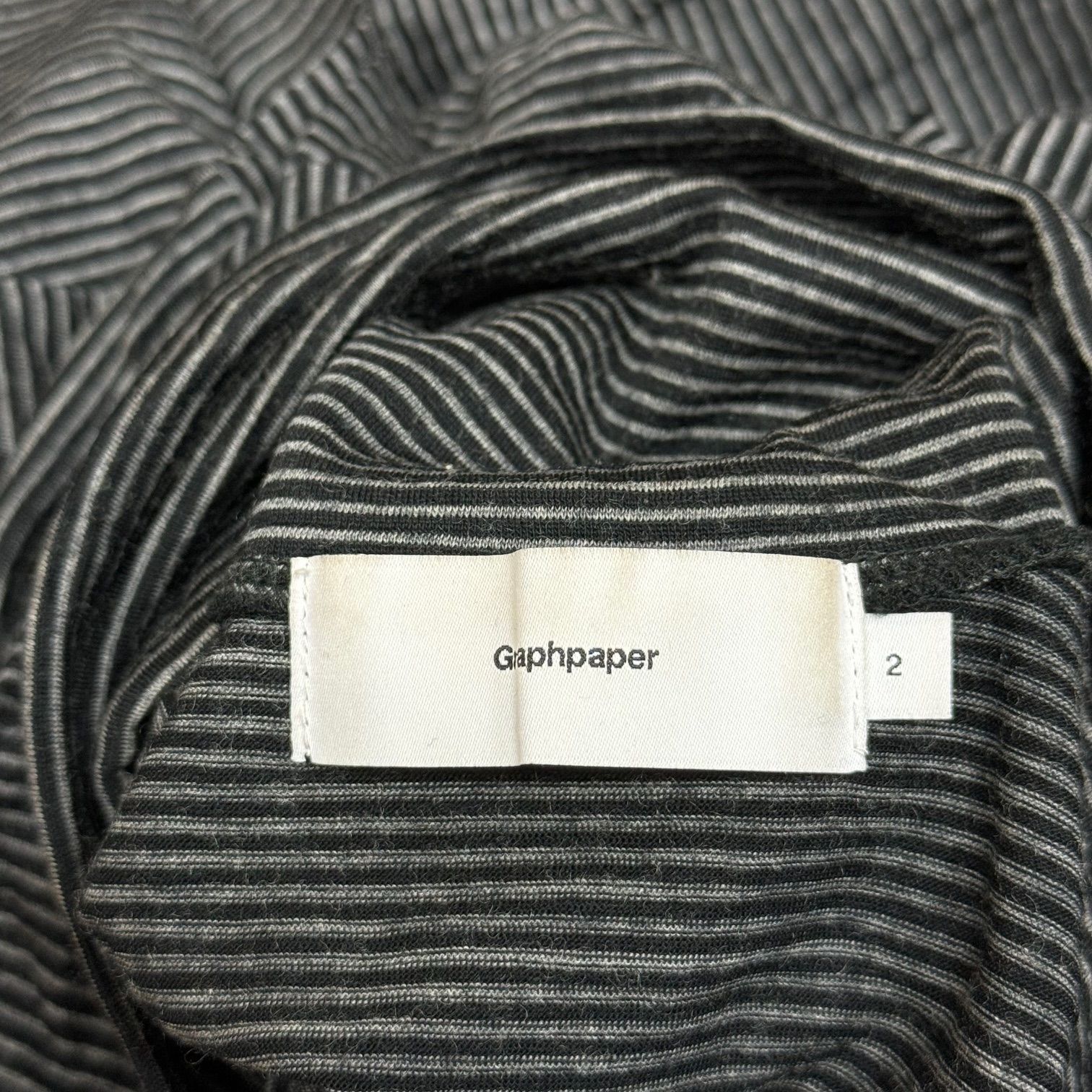 Graphpaper 23AW Wool Border Turtle Neck Tee ウールボーダー