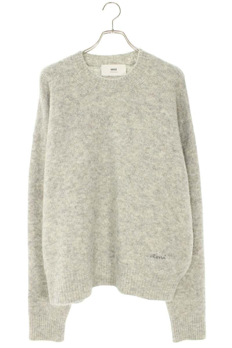 アミアレクサンドルマテュッシ 25AW HKS824 ロゴ刺繍ニット メンズ XL