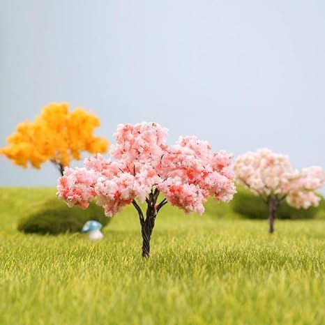 siawadeky 20本セット 桜 樹木 ジオラマ 桜の木 鉄道模型