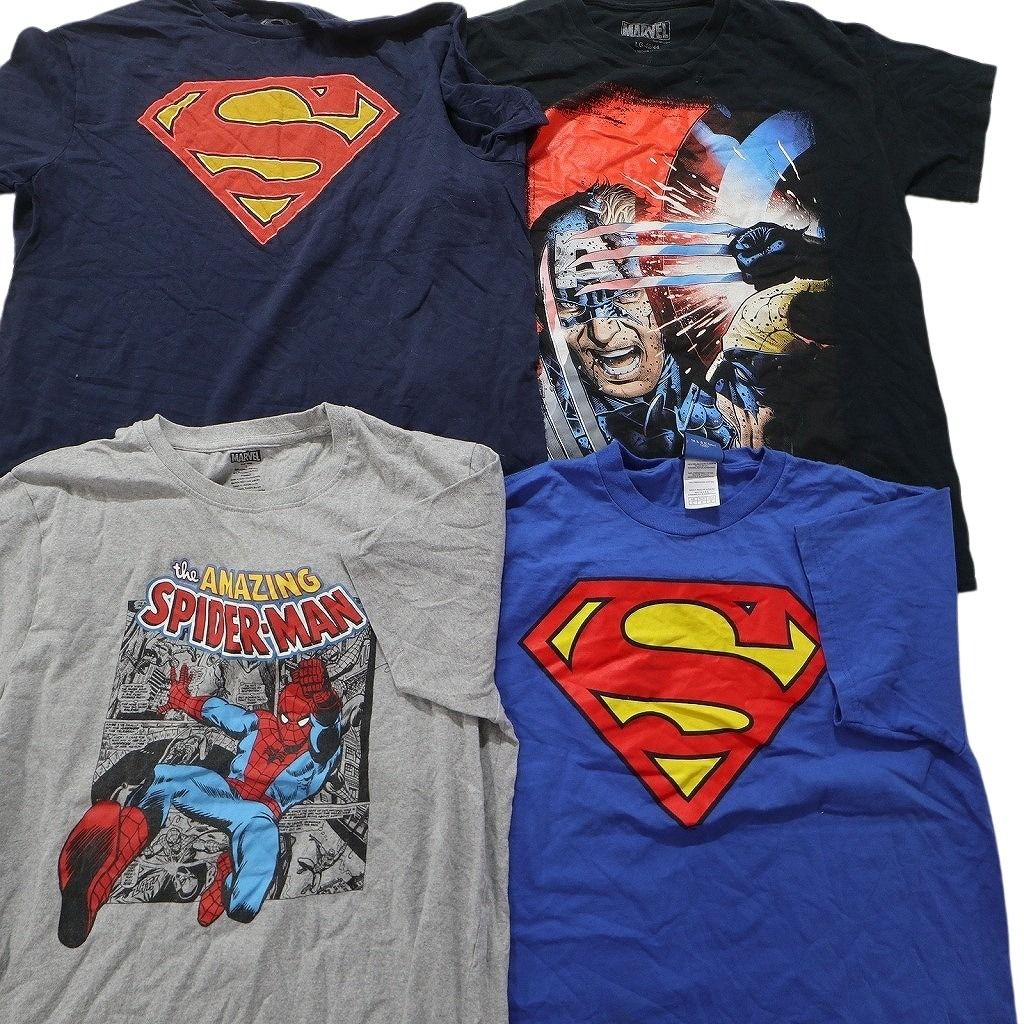 古着卸 まとめ マーベル DCコミック 半袖Tシャツ 16枚 (メンズ L