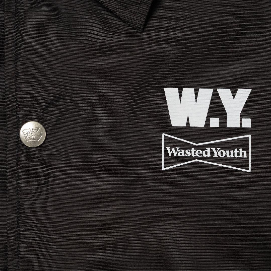 wasted youth COACH JACKET 黒 Mサイズwastedyouth