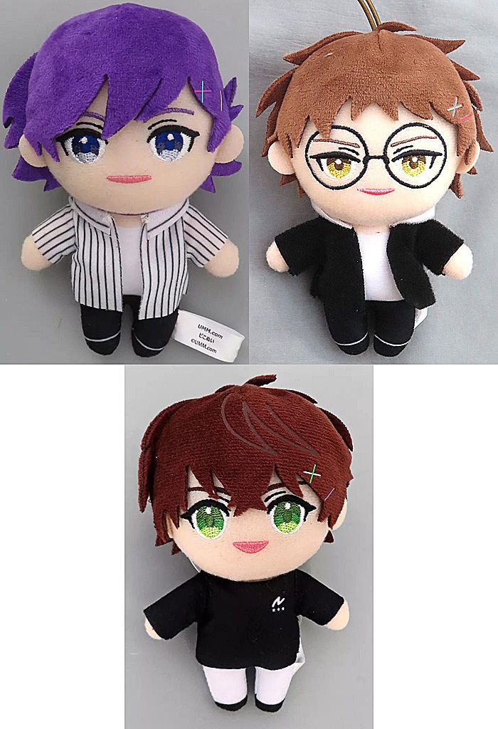 中古】ぬいぐるみマスコット・ぬいぐるみバッジ 全3種セット UMM.com