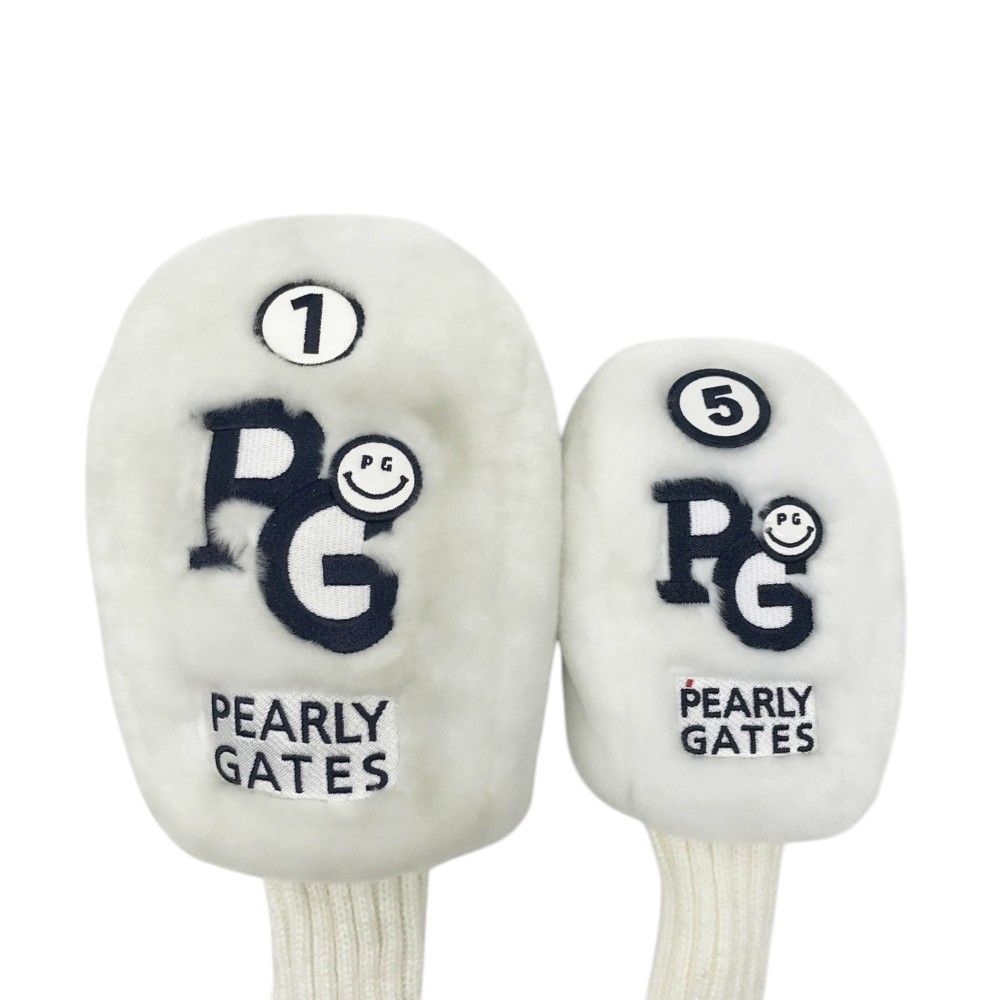 PEARLY GATES パーリーゲイツ ヘッドカバー ニコちゃん ボア 5点セット