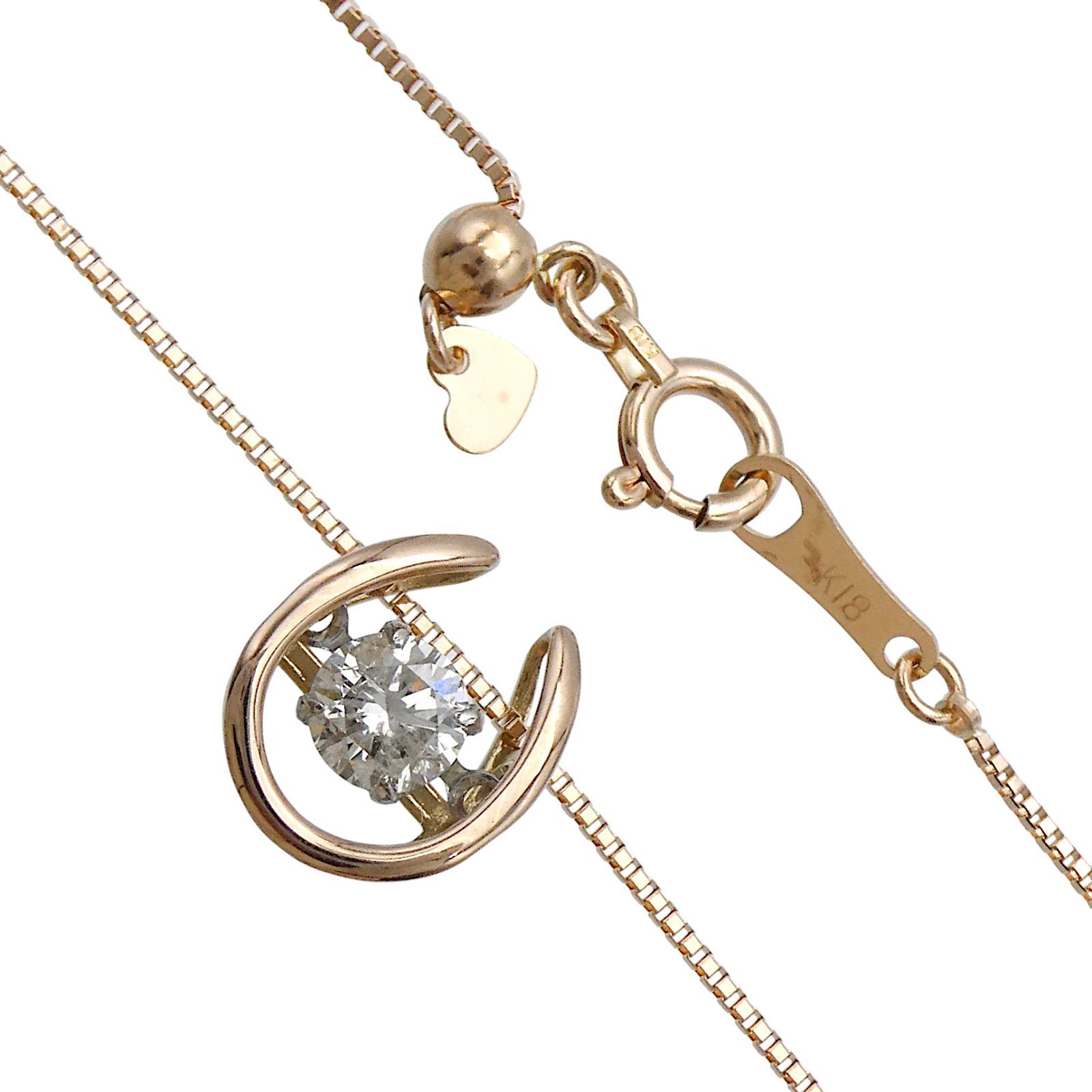 ネックレス K18PG/Pt900 ダイヤモンド0.303ct ダンシングダイヤ - メルカリ 