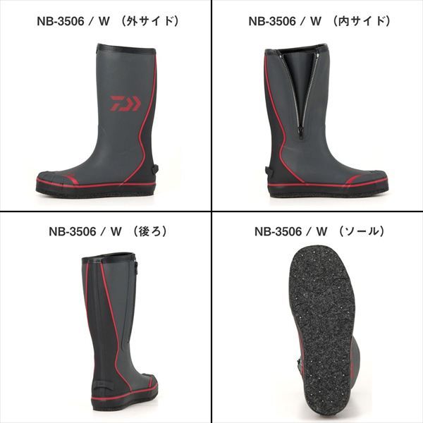 ダイワ NB 3506 ネオブーツ フェルトスパイク グレー S 24 5
