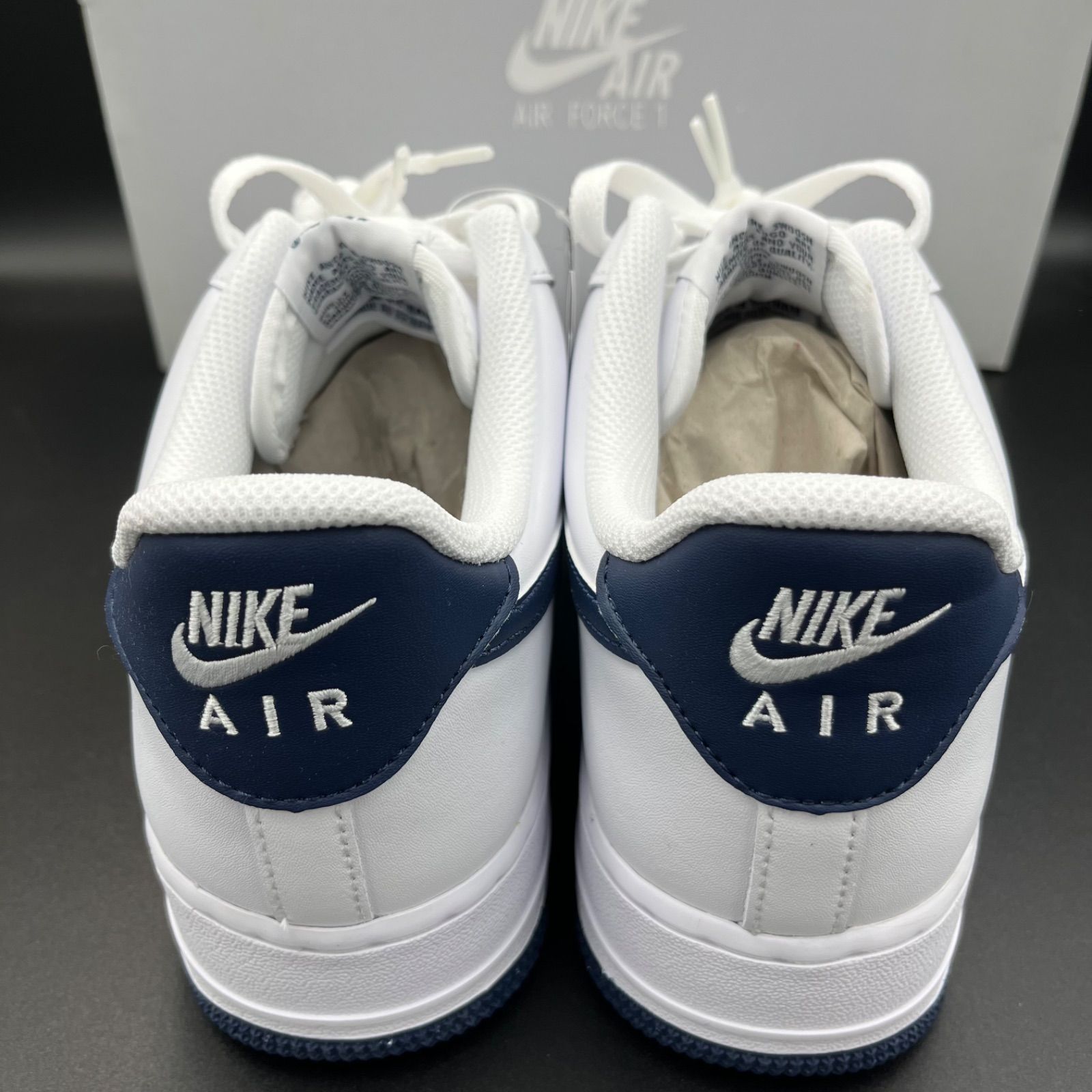 値引き不可 エアフォース1 ローカット ネイビー　26cm ナイキ エアフォース ロー ホワイト⁄ネイビー-ホワイト