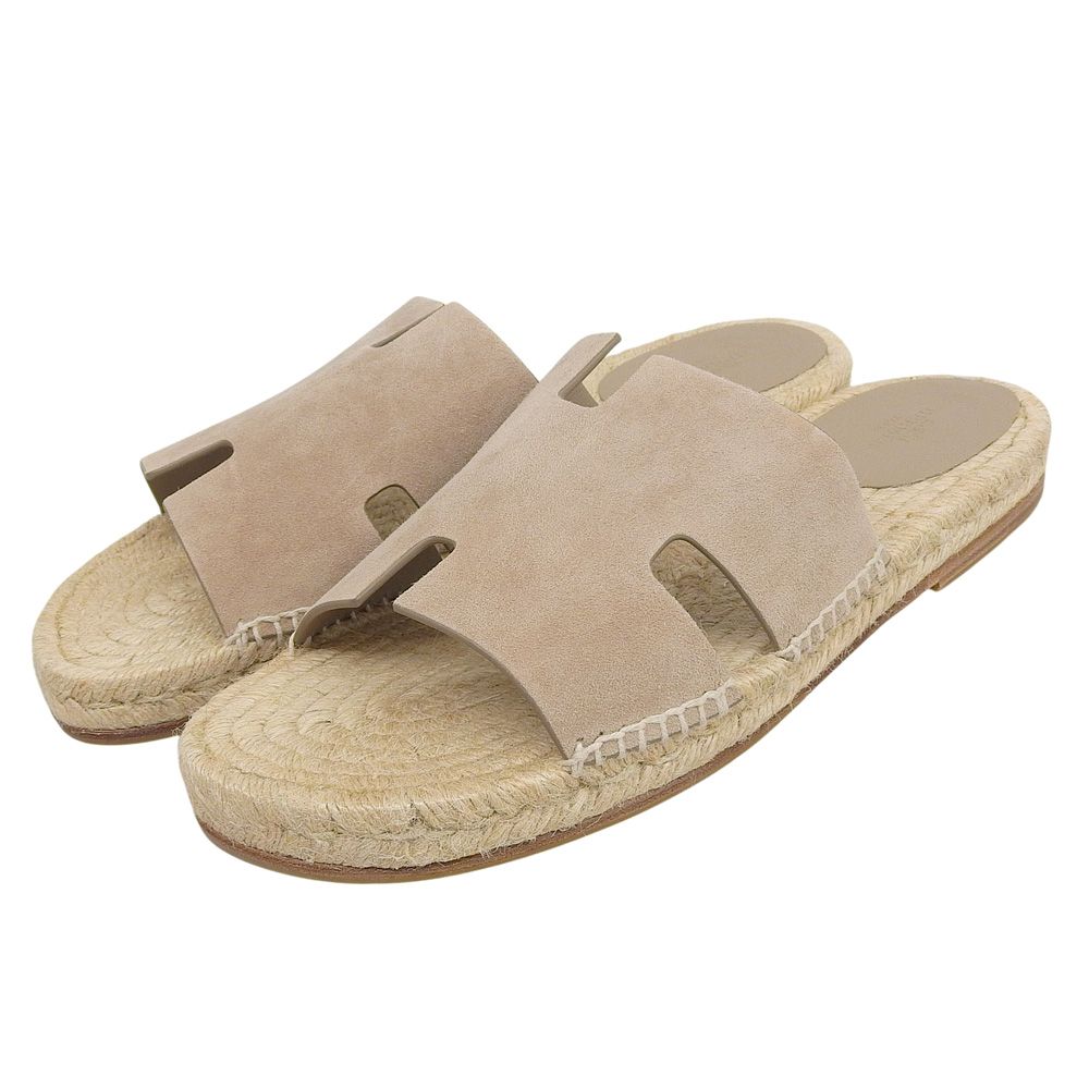 HERMES エルメス エスパドリーユ アンティグア サンダル シューズ メンズ ベージュ 42 42