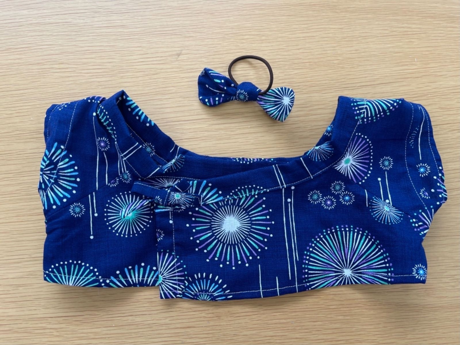 ラボット LOVOT 甚平 花火 紺 - メルカリ