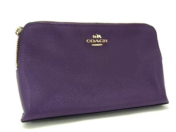 COACH/コーチ　 ポーチ 　小物入れ　マルチカラー ☆未使用品☆ COACH コーチ マルチカラーレザーポーチ