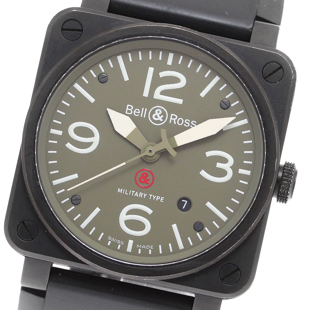 ベル＆ロス Bell＆Ross BR03-92 ミリタリー デイト 自動巻き メンズ_910735