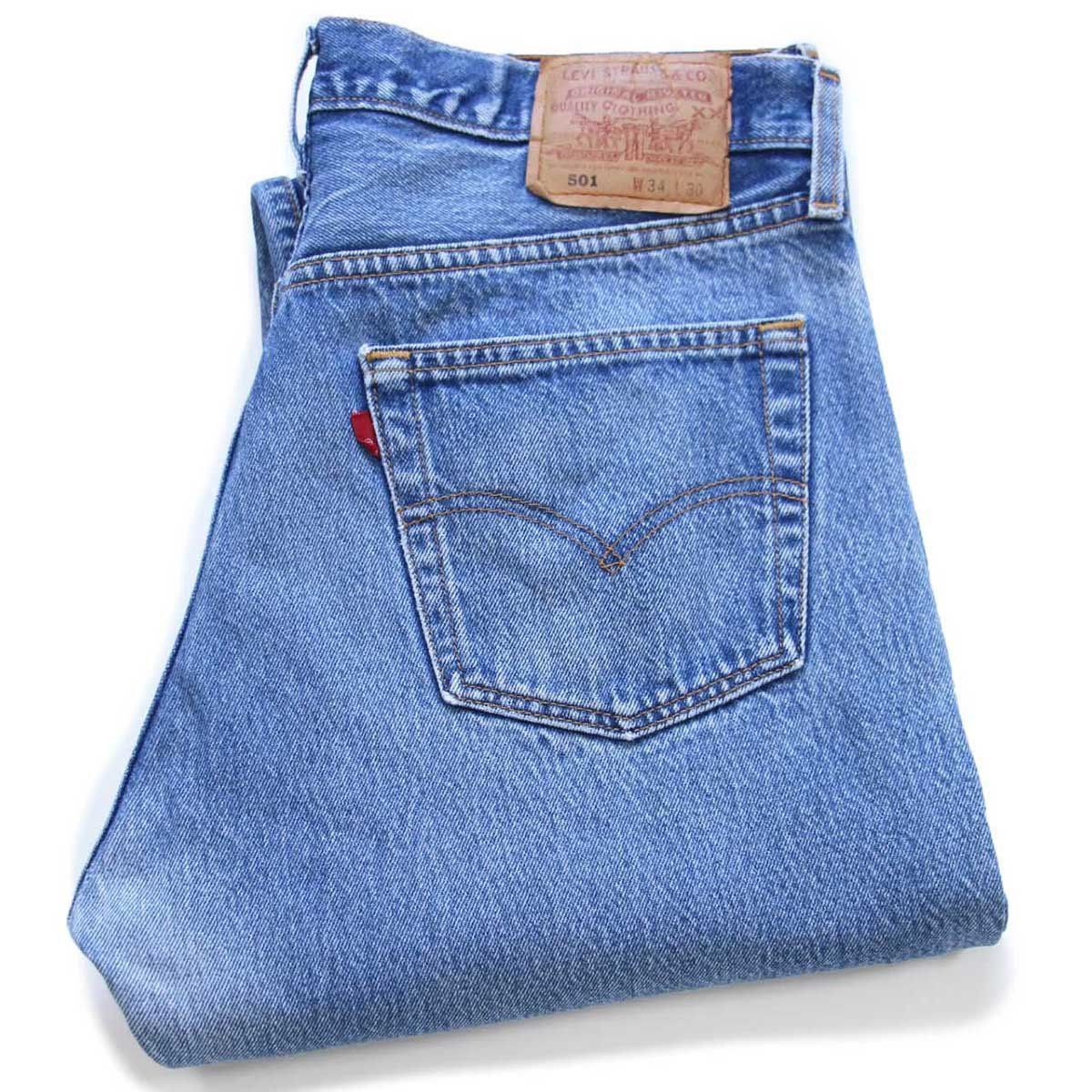 00s USA製 Levi'sリーバイス 501 ダメージ デニムパンツ W34 L30