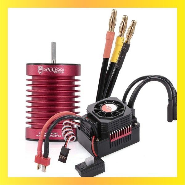 送料無料 GoolRC モーター ESC 1/10 RCカー トラック用 F540 4370KV ブラシレスモーター 防水45A ESC BEC付き SURPASS HOBBY