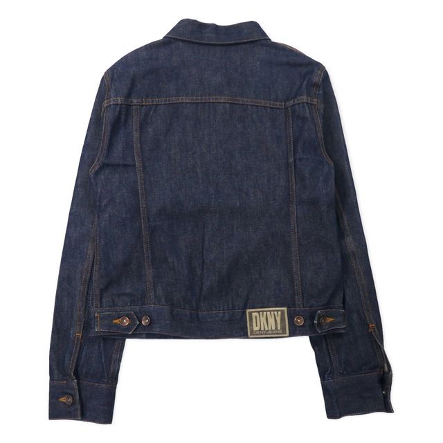 DKNY JEANS 90年代 リジッド デニムジャケット Gジャン S ブルー 濃紺 