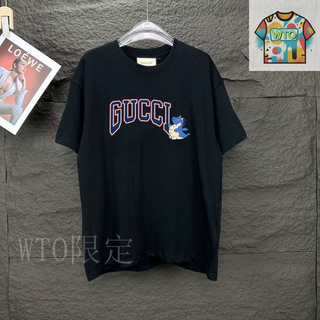 GUCCI ロゴプリント Tシャツ コットンジャージー プリント Tシャツブラック | GUCCI公式