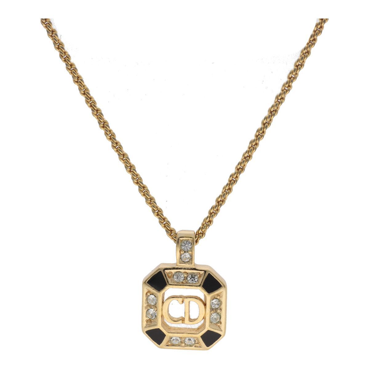 Christian Dior クリスチャンディオール CDロゴ ネックレス