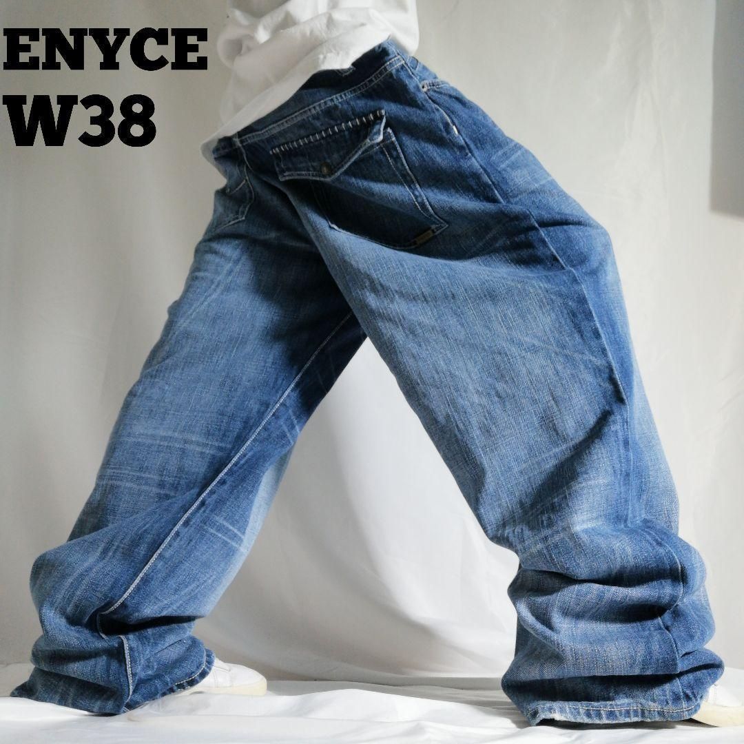 ENYCE デニムセットアップ　バギーパンツ　極太　ヒップホップ ENYCE デニムセットアップバギーパンツ極太ヒップホップ