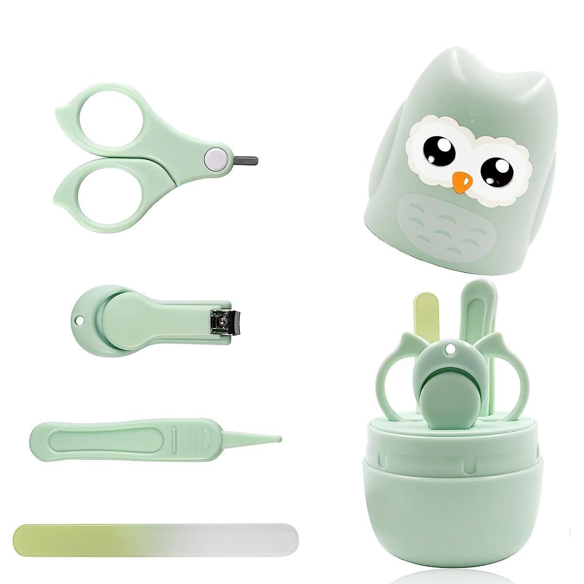 特価セール】ベビー 爪切りセット 4セット 赤ちゃん つめきり ベビー爪切り 爪切りセット つめきり ベビー用はさみ ピンセット つめやすりステンレス  ABS素材 収納ケース付(グリーン) NATSU ショップス☆ メルカリ