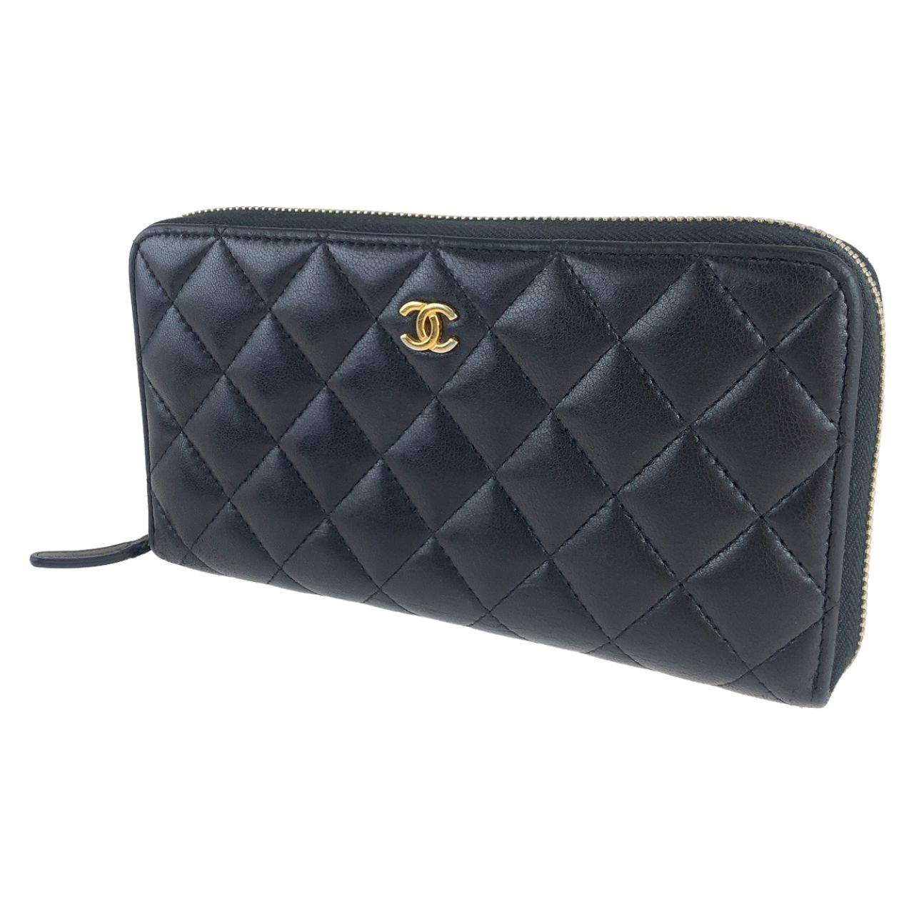 美品 CHANEL シャネル マトラッセ ココマーク ブラック 黒 ゴールド