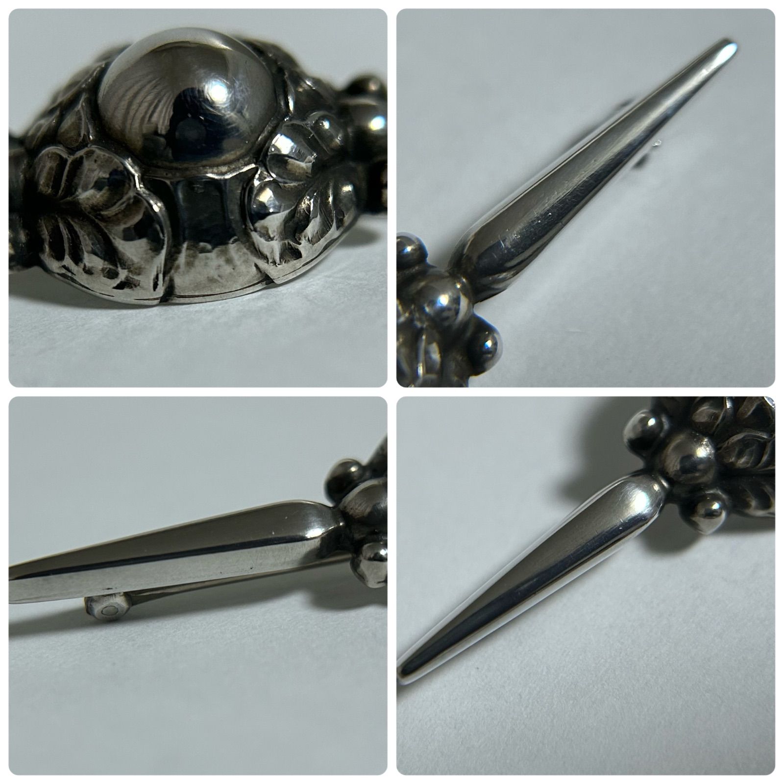 美品】ヴィンテージ 廃盤 ジョージジェンセン 925S ブローチ #113 美品