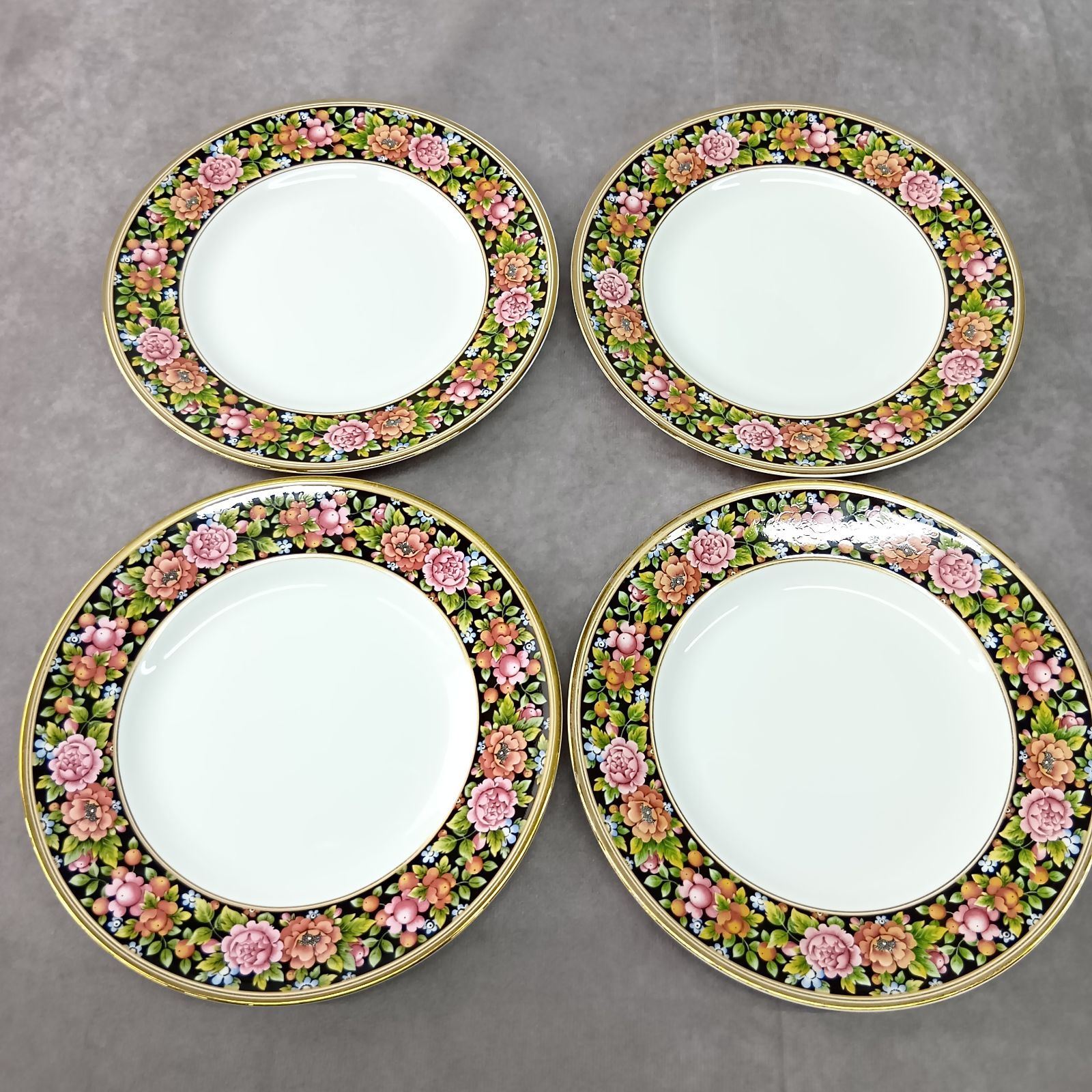 WEDGWOOD ウェッジウッド CLIO クリオ プレート 皿 4枚セット 花柄 20.5cm