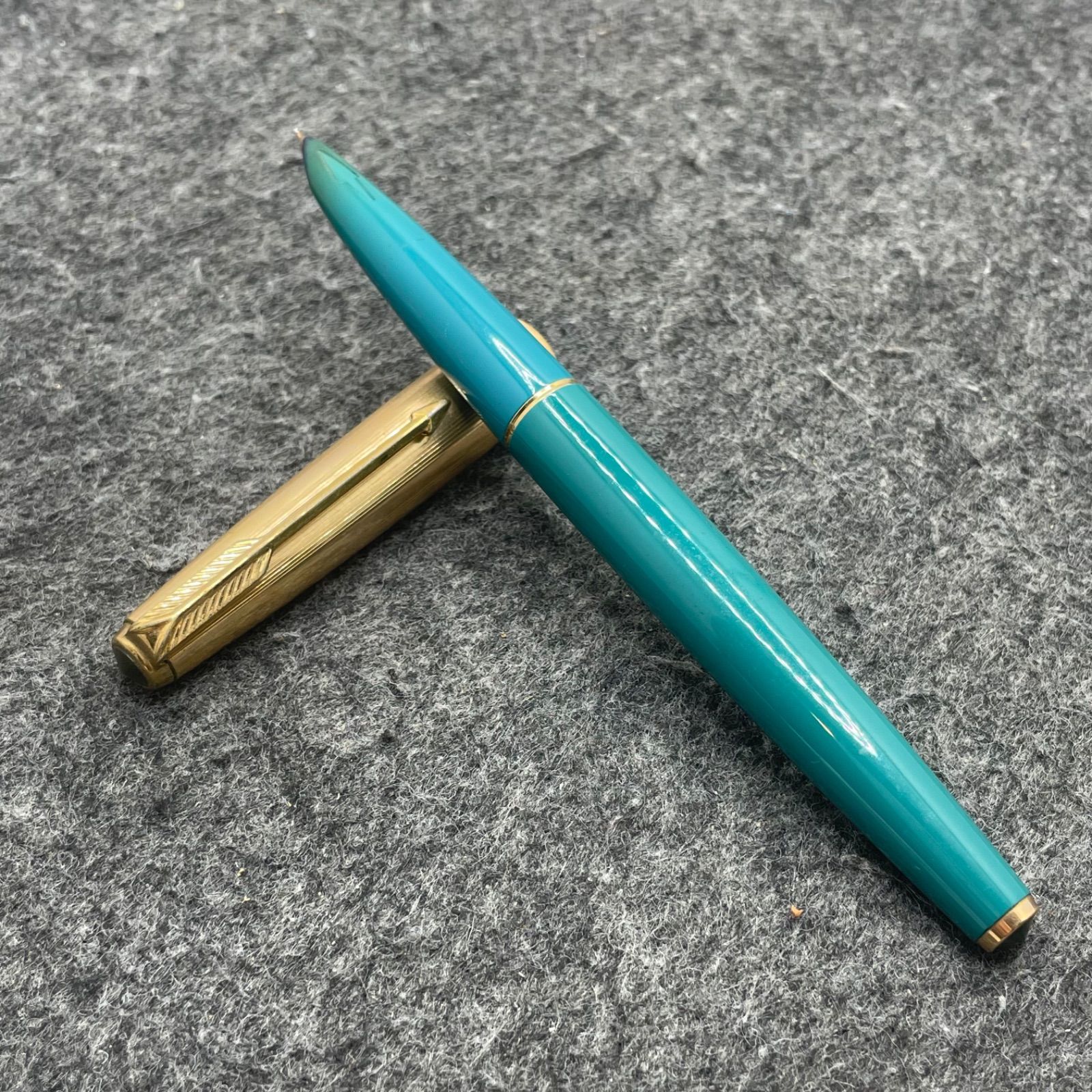 PE1269□PARKER パーカー万年筆 61 ゴールドキャップ 12K 金張り
