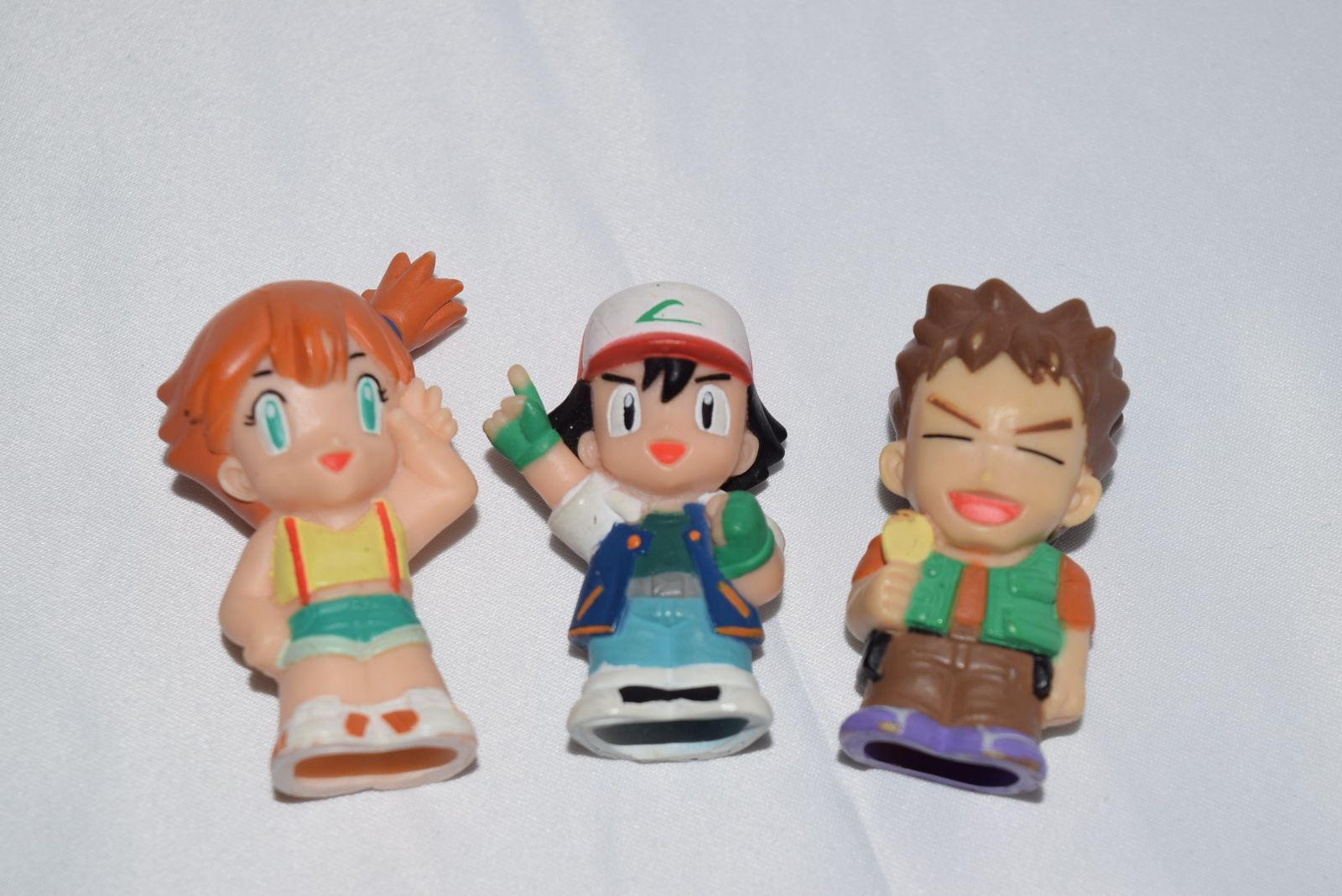 サトシ カスミ タケシ 指人形 ポケモンキッズ ソフビ人形