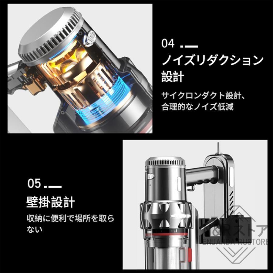 掃除機コード式サイクロン式静音強力吸引コンパクトハンディー1.4kg小型ハンディスティック型軽量クリーナー30000pa省エネ