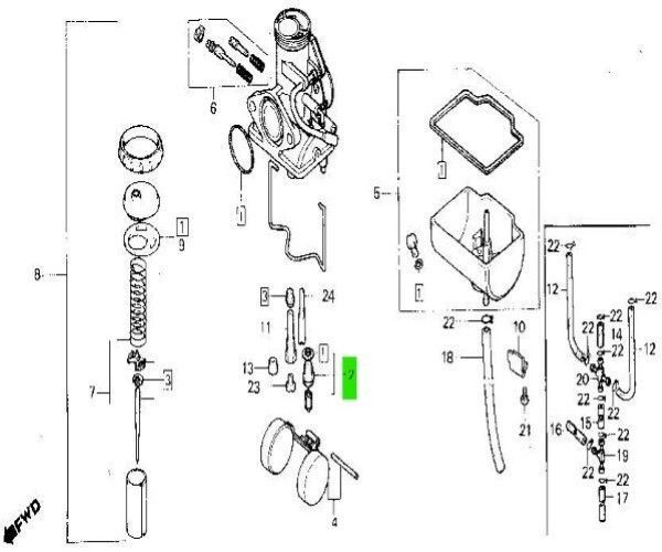 ホンダ TLR200 フロートバルブセット 純正 Genuine 新品 フロート（車