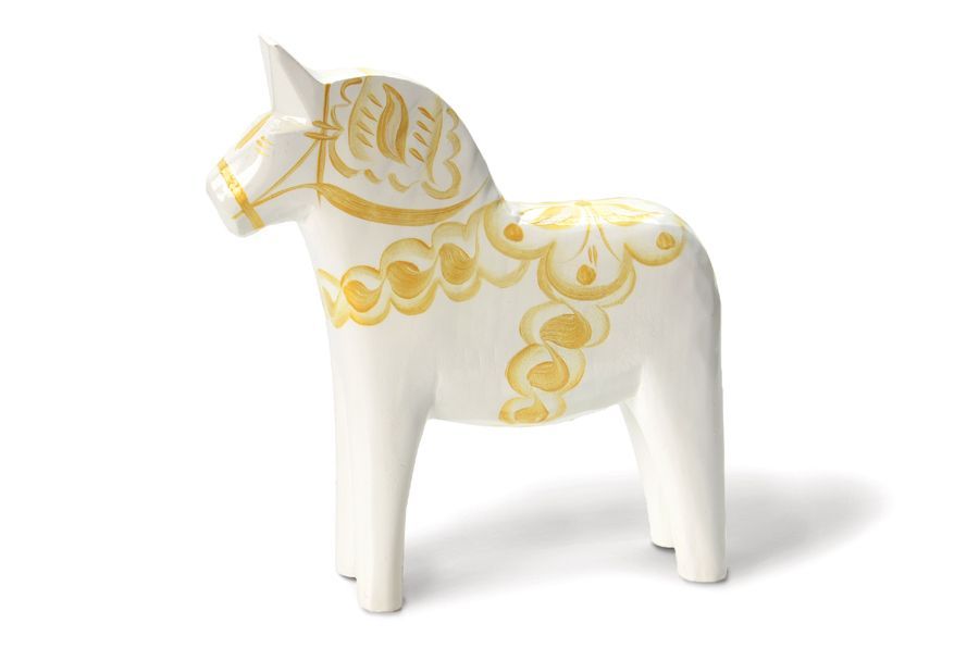 ダーラナホース、white/gold、13cm/18x76131