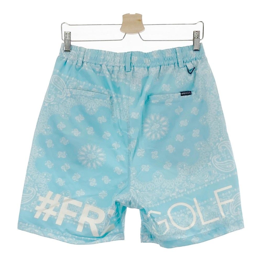 FR2 GOLF エフアールツーゴルフ裏メッシュハーフパンツ ペイズリーブルー サイズ：L FR2 GOLF エフアールツーゴルフ 裏メッシュ ハーフ