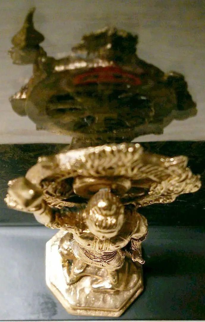 毘沙門天（多聞天） 仏像 銅製 全長10.8cm 仏教美術 七福神 - メルカリ